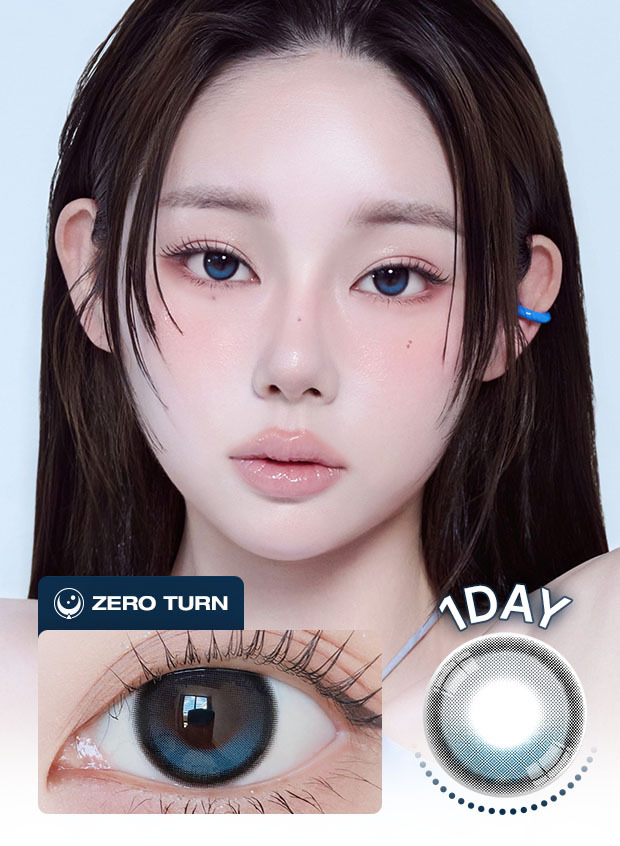 LensVery ZERO TURN — Noowner 1Day Clear Blue (1 day / 10p)