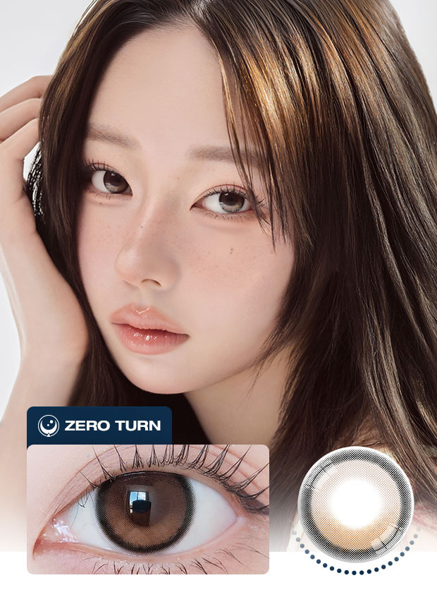 LensVery ZERO TURN — Noowner Beige Brown (1 month / 2p)