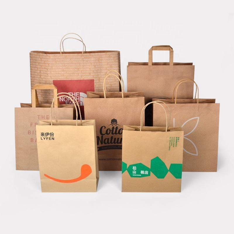 Custom paper bags for fashion clothing