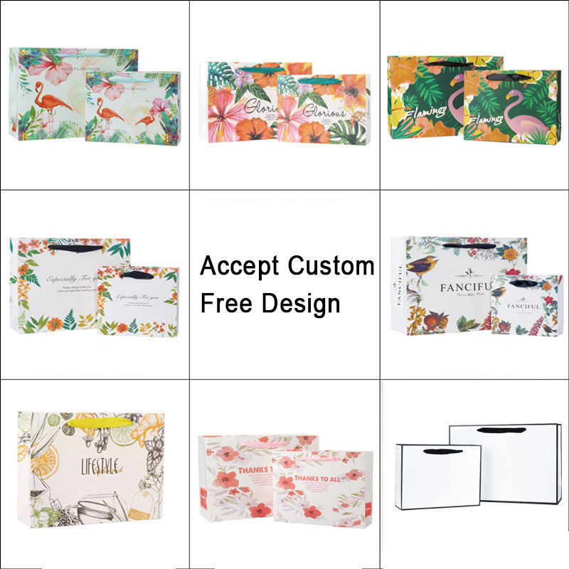 Custom paper bags for fashion clothing