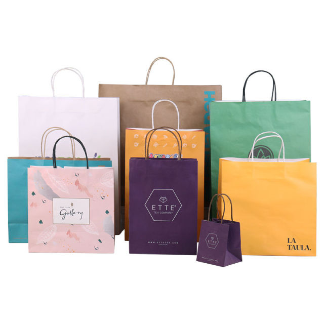 Custom paper bags for fashion clothing