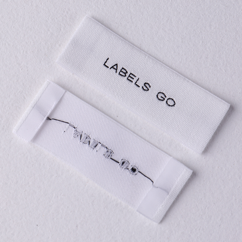 Custom woven labels with personalized logos for clothing brands