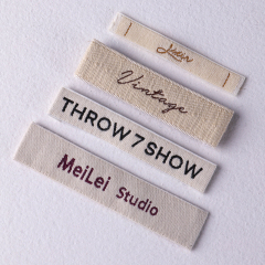 Cotton woven labels
