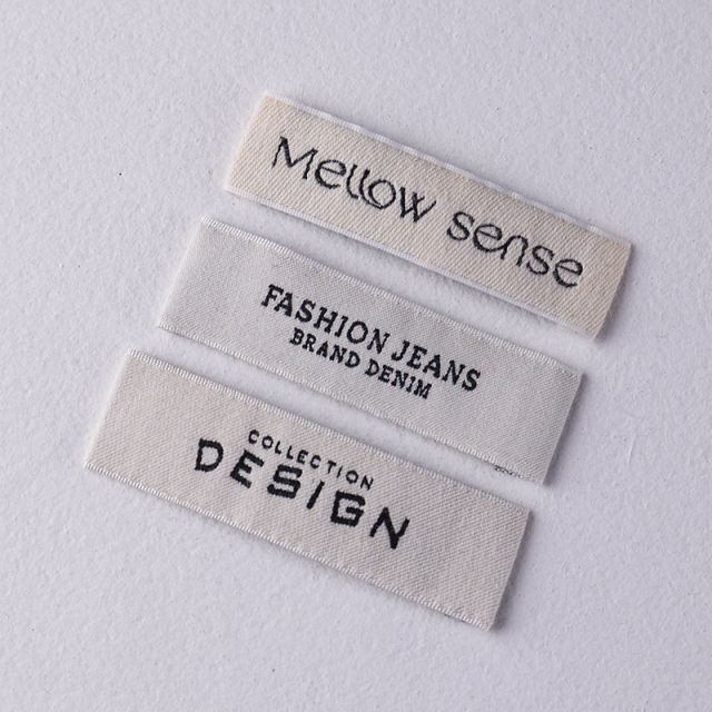 Cotton woven labels