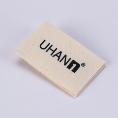 Beige cotton  printed labels