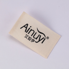 Beige cotton  printed labels