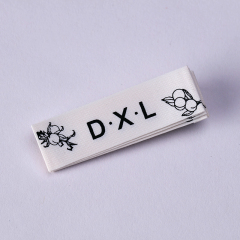 Beige matte polyester label