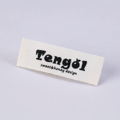 Off-White cotton printed labels