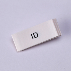Beige matte polyester label