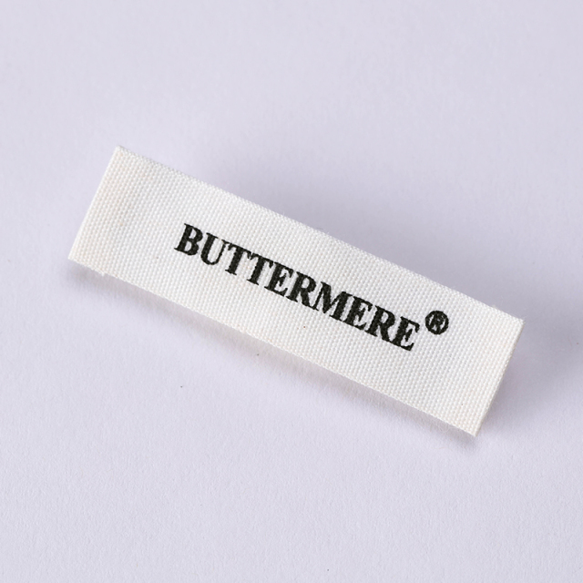 Off-White cotton printed labels