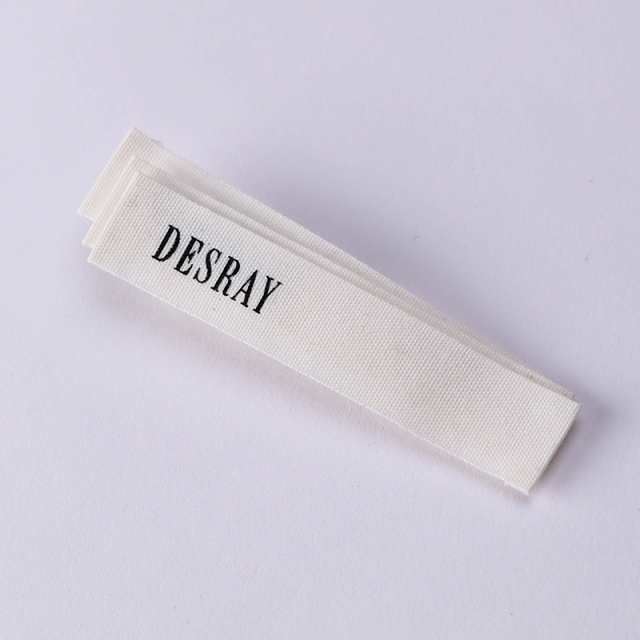 Off-White cotton printed labels