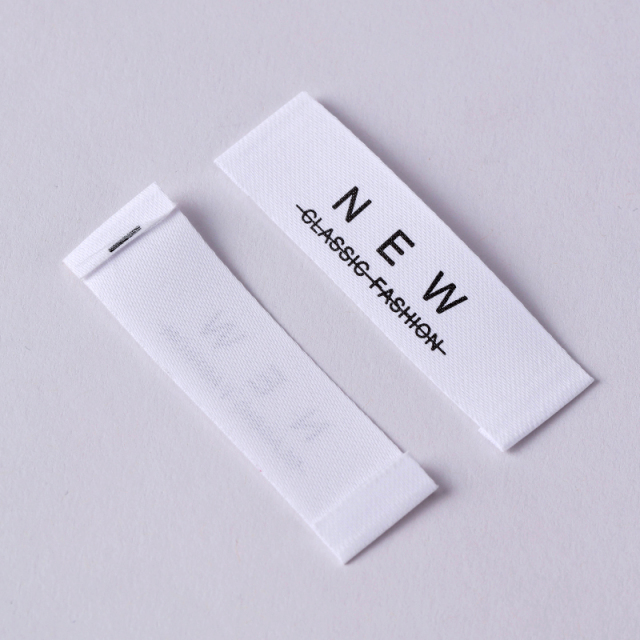 Custom Beige Matte Polyester Label