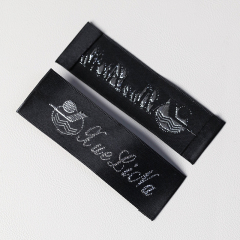 black satin woven label