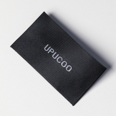 black satin woven label
