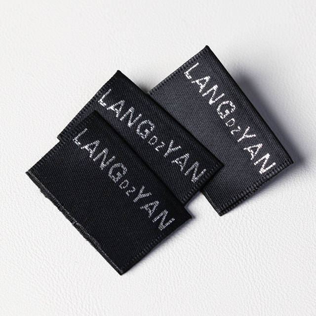 black satin woven label