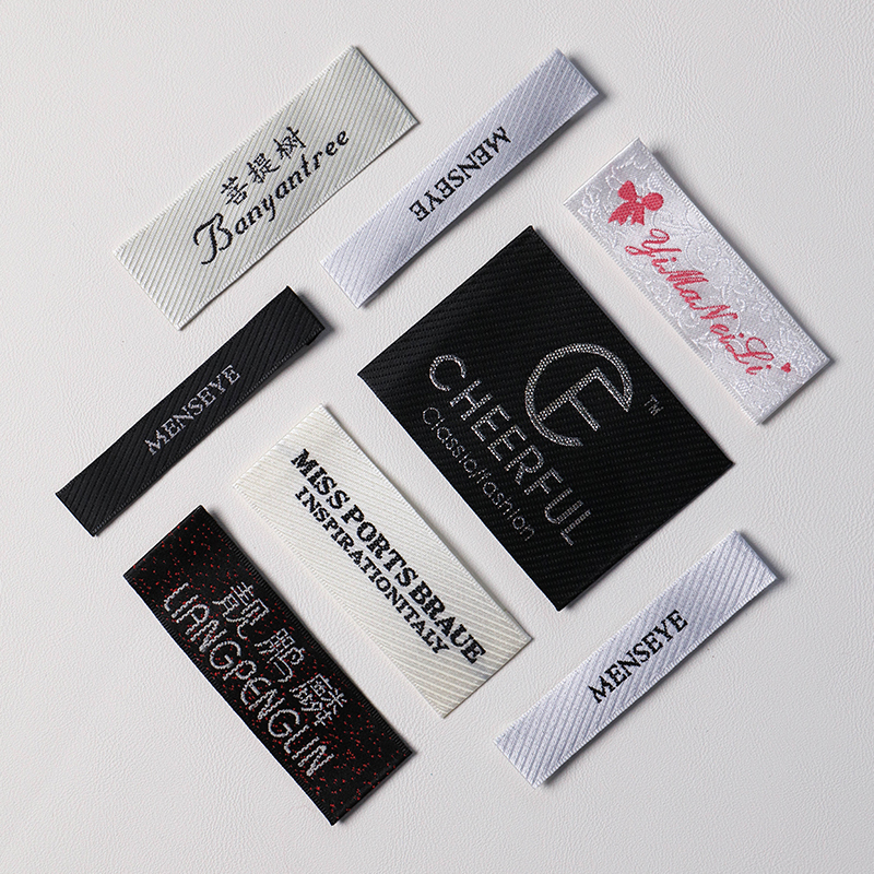 Texture  satin woven label