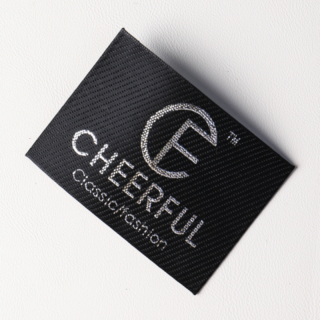 Texture  satin woven label