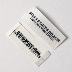 Texture  satin woven label