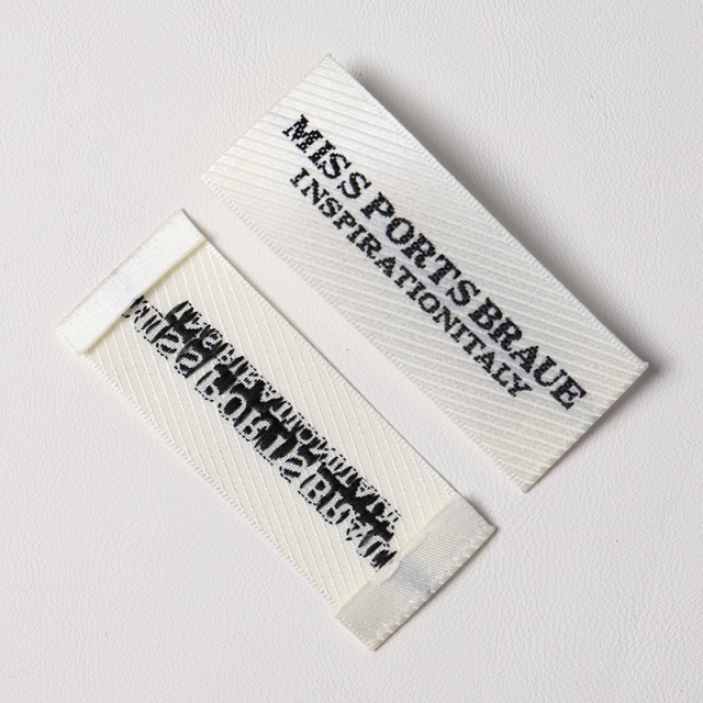 Texture  satin woven label
