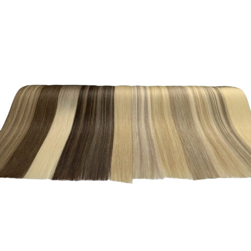 100% real Human Hair Remy Hair Extension Thick Ends Double Drawn Silky Straight Human Hair Silky Soft Touch European for Genius Weft（50g）