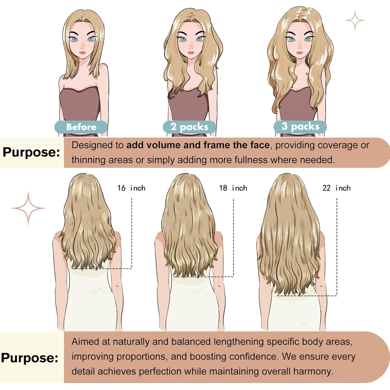 Genius Weft-Hair extensions（50g）