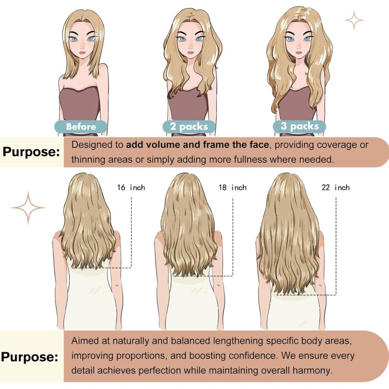 Genius Weft-Hair extensions（50g）