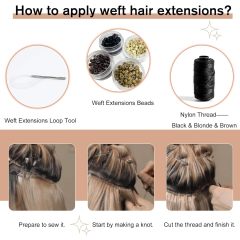 Genius Weft-Hair extensions（50g）