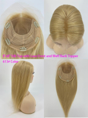 8"x8" Silk Top with Lace Front and Weft Back Topper