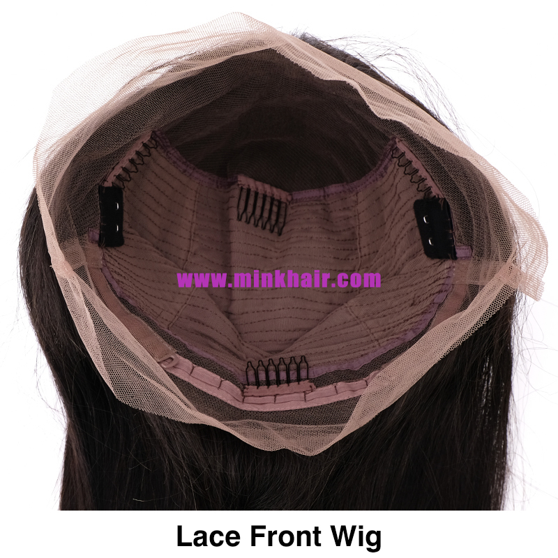 Ready-Made Brown 13x4 13x6 Lace Frontal Wigs 150% 160% Density For Sale Brazilian Mink Hair Wigs