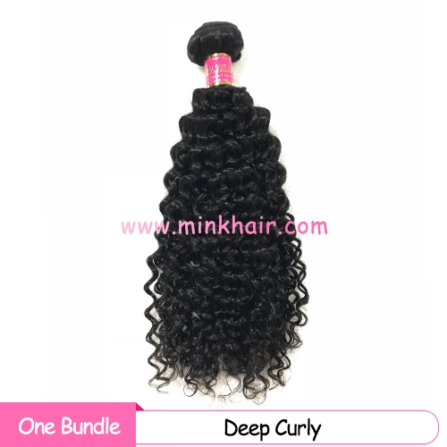 Mink Hair Extensions 10A Grade Brazilian Mink Deep Curly Hair