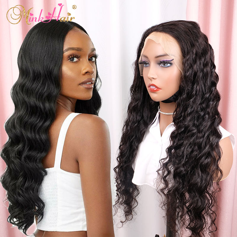 Loose Deep Wave Lace Wig 4x4 5x5 6x6 7x7 Closure Wig 13x4 13x6 Full Frontal Wig HD And Transparent Lace 100% Human Raw Mink Hair