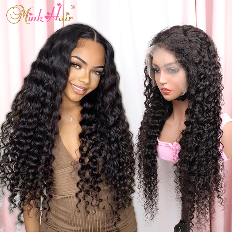 Deep Wave Lace Wig 4x4 5x5 6x6 7x7 Closure Wig 13x4 13x6 Full Frontal Wig HD And Transparent Lace 100% Human Raw Mink Hair