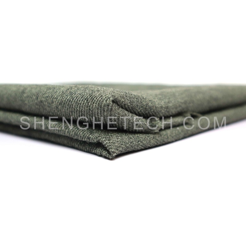 Pre-oxidized pan and para aramid blended fabric