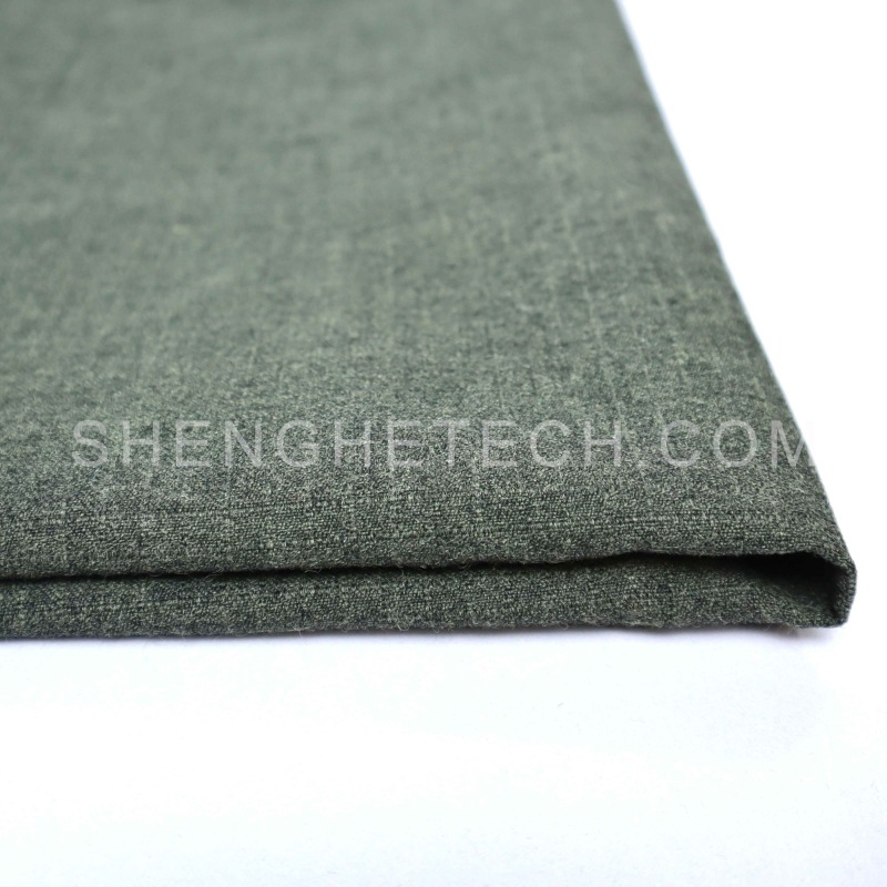 Pre-oxidized pan and para aramid blended fabric