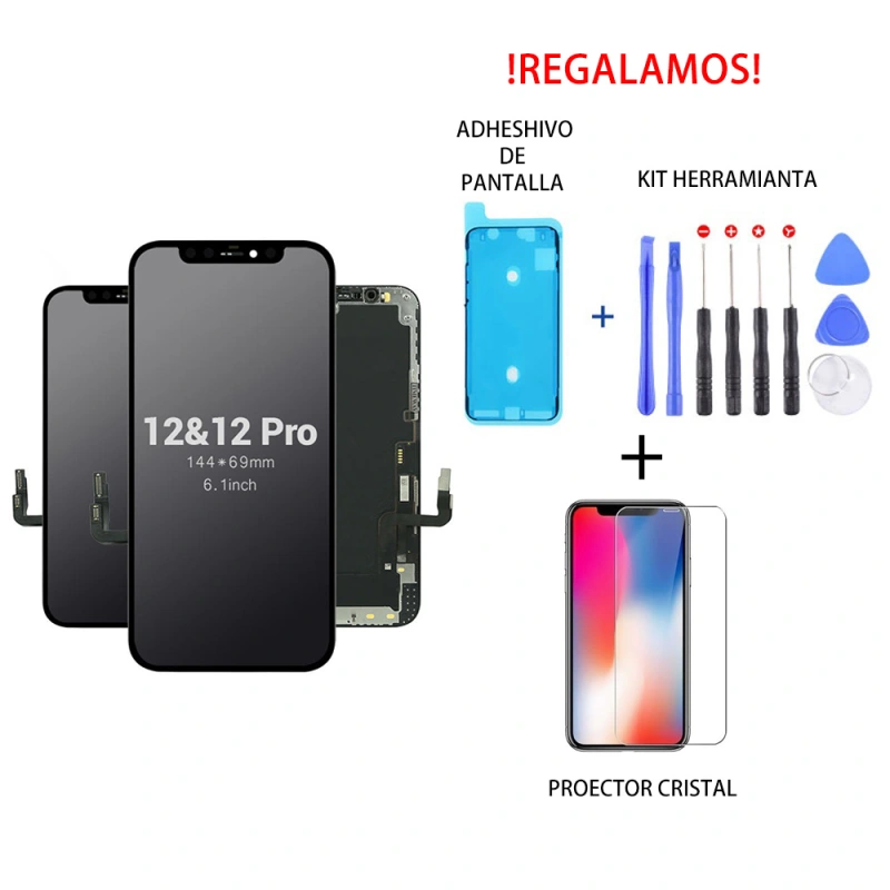 Modulo Completo de Pantalla para Iphone 12, Iphone 12 Pro - INCELL