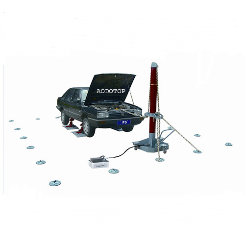 uto body collision repair floor system on ground F3