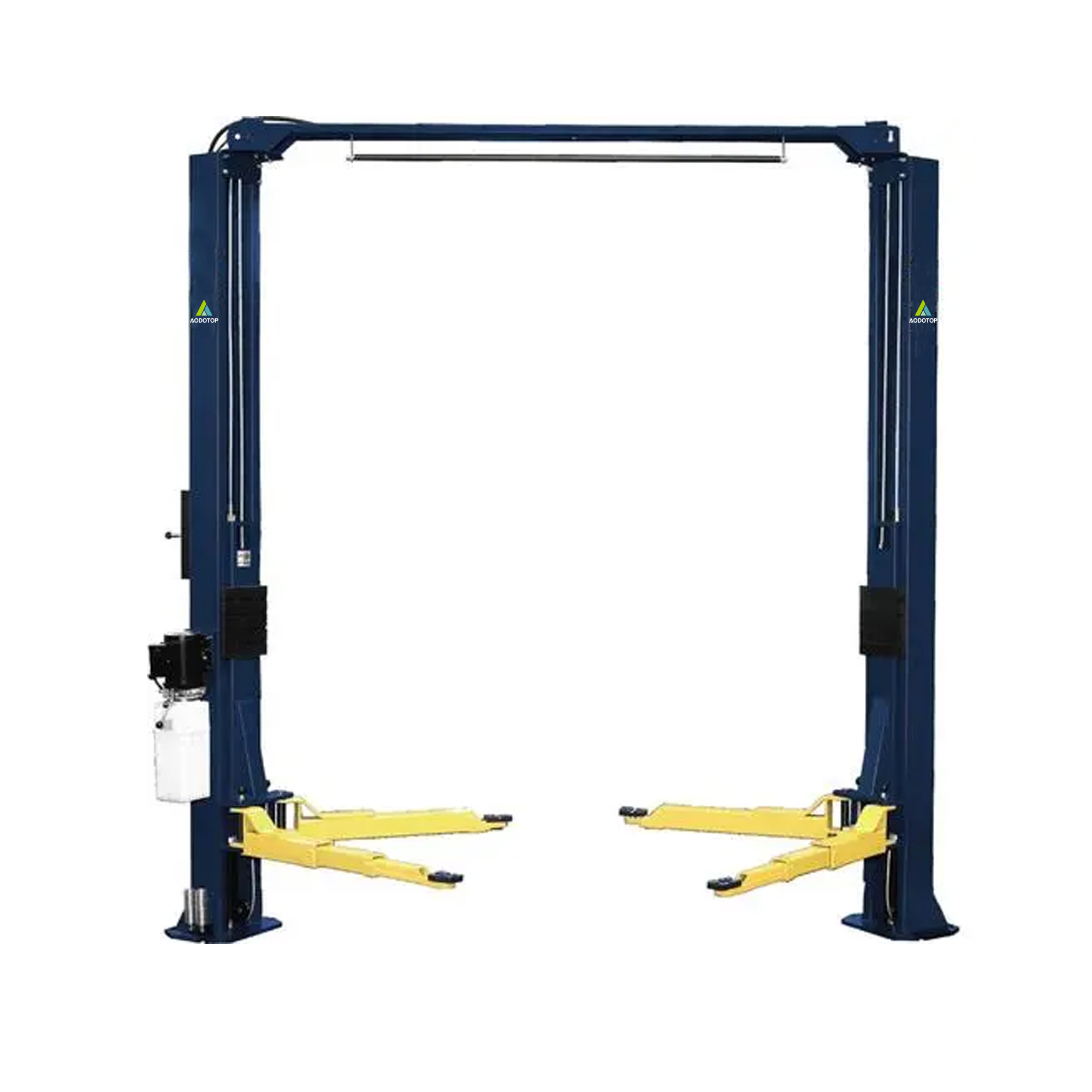 Two Post Clear Floor Height Adjustable Direct Drive 9000 Lbs Capacity Manual Release Car Lift