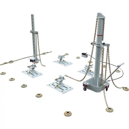 uto body collision repair floor system on ground F3