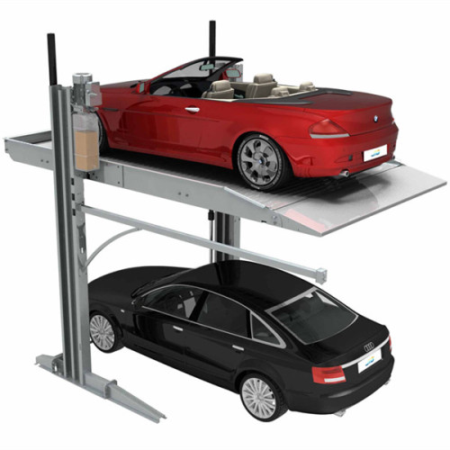 Vertical Parking Equipment Duplex Lift Car Stacker 2 Post Parking Lift In Garage
