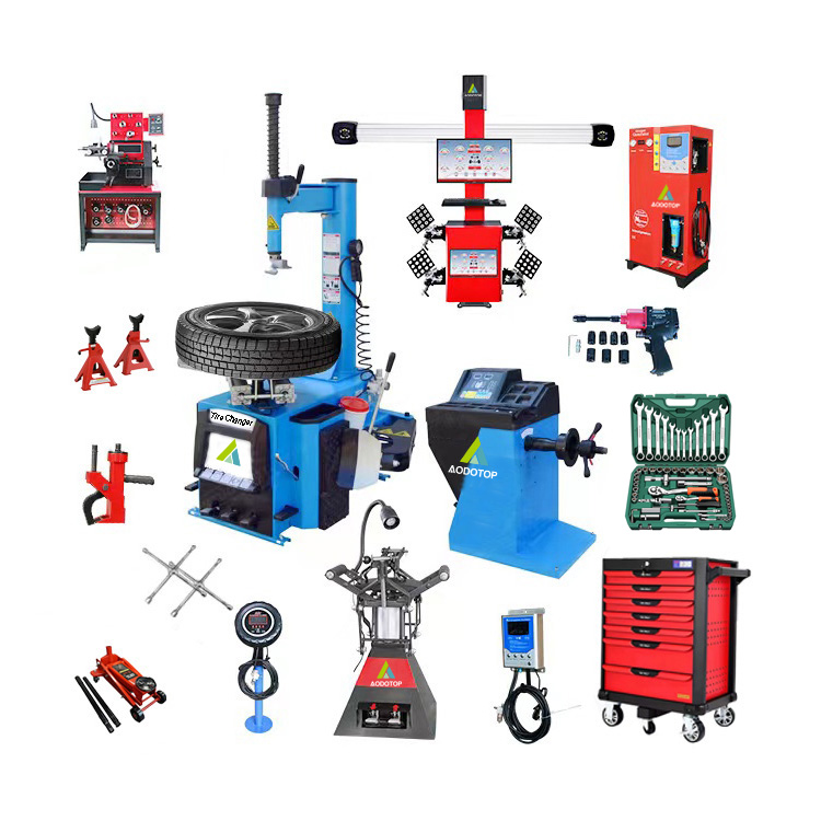 Workshop Tyre Shop Equipment And Tools Tire Service Package Solution Tire Changer Wheel Balancer Combo