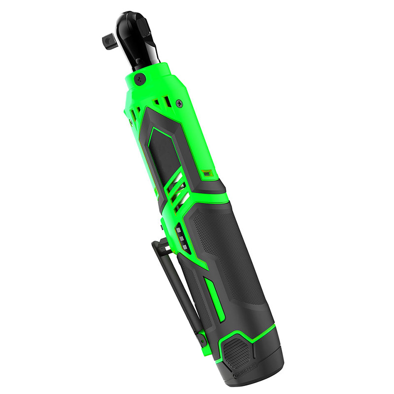 12V Electric Wrench 3/8" Cordless Ratchet Rechargeable Scaffolding 57N.m Right Angle Wrench Tools