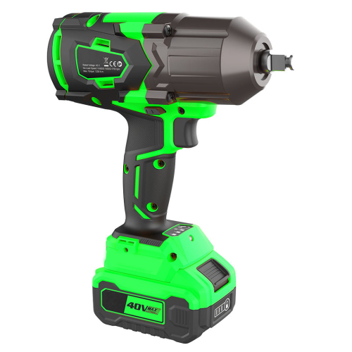 36v Battery Max Fastening Torque 1/2"Square Electric High Torque Impact Wrench Heavy Duty