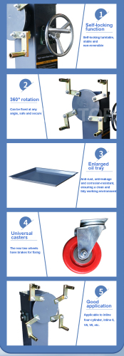 Vehicle Engine Rotating Stand Truck Engine Rotation Jack
