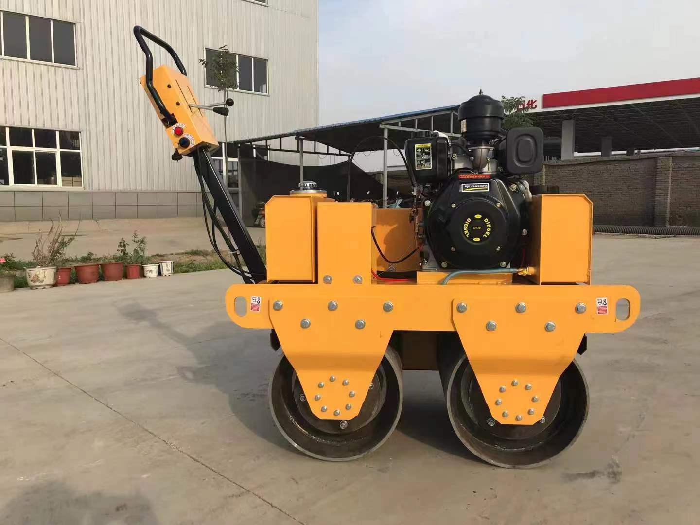 Road Roller Double Drum Compactor Industrial