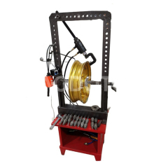 Motorcycle Wheel Rim Straightening Machine Scooter Tire Repair Skimming Equipment