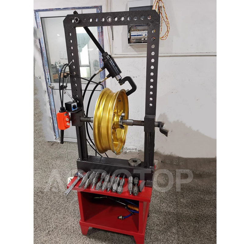 Motorcycle Wheel Rim Straightening Machine Scooter Tire Repair Skimming Equipment