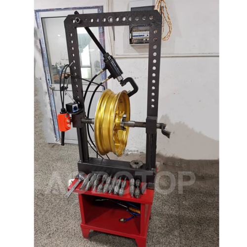 Motorcycle Wheel Rim Straightening Machine Scooter Tire Repair Skimming Equipment