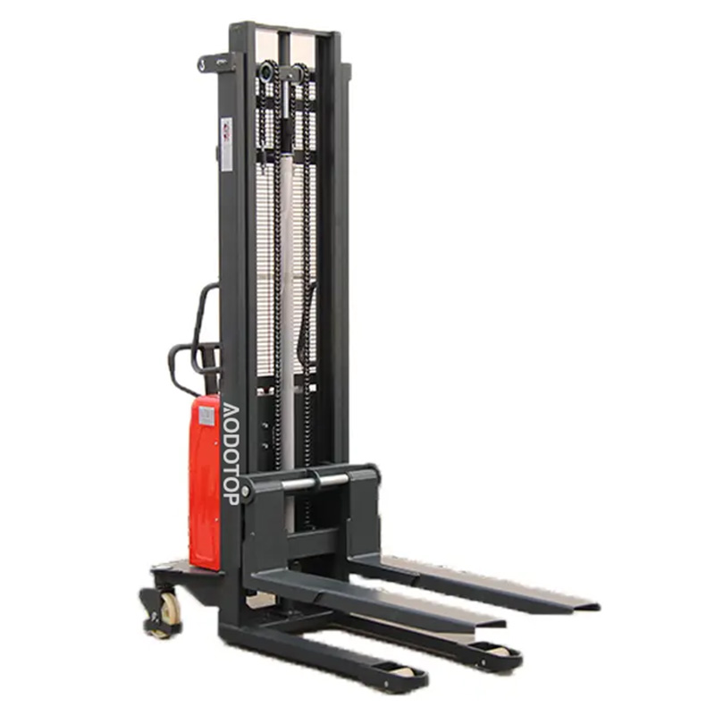 Semi-electric Stacker Self Lift Rider Electric Stacker 1500kg 2000kg with 3.5m Lifting for warehouse equipment