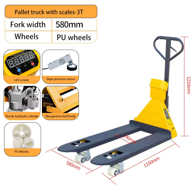 Hand Pallet Truck Battery Smart Electric Powered Pallet