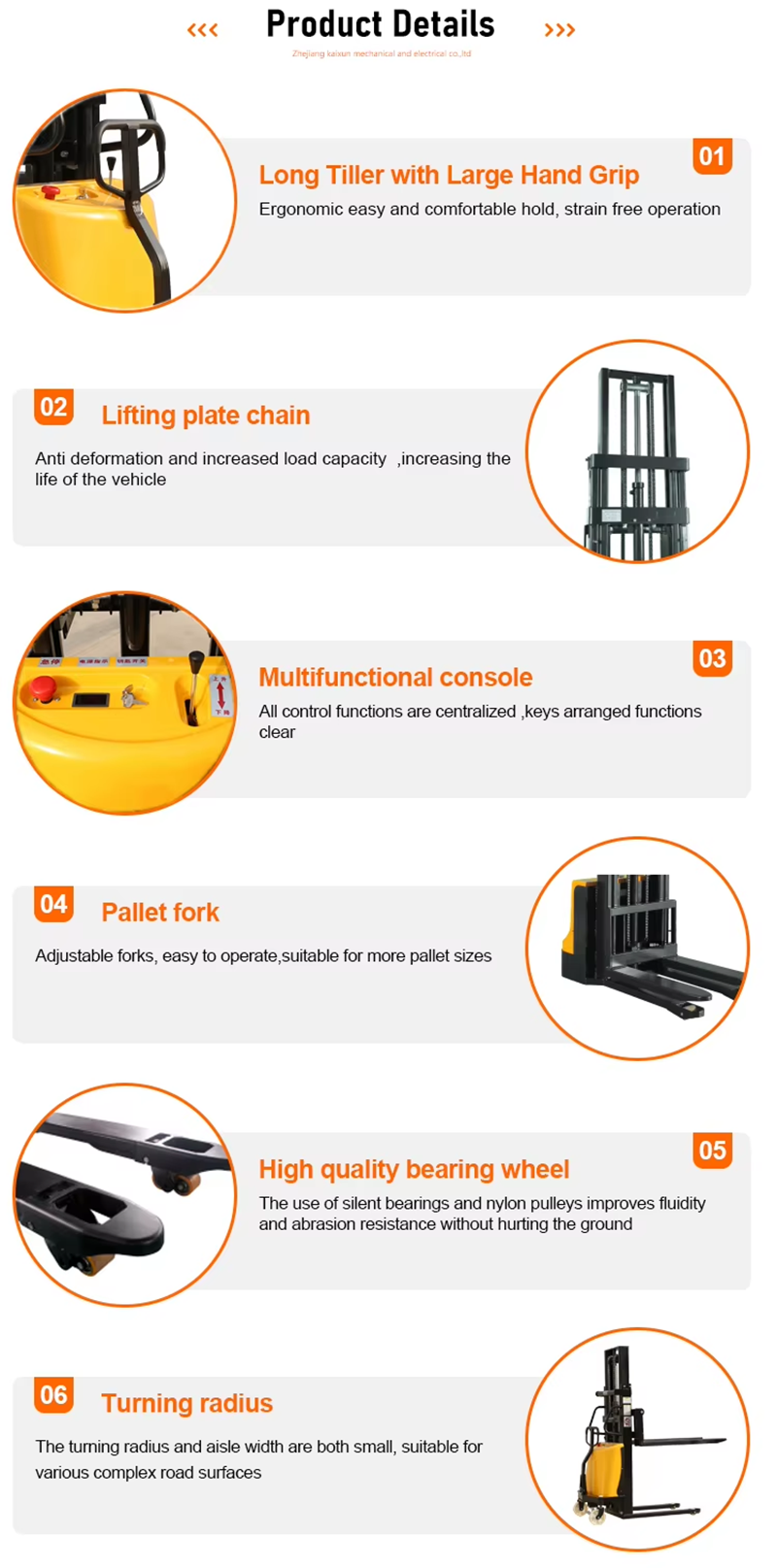 Semi-electric Stacker Self Lift Rider Electric Stacker 1500kg 2000kg with 3.5m Lifting for warehouse equipment